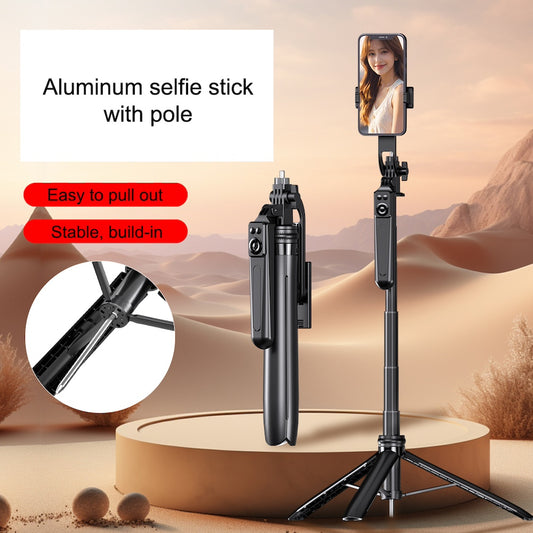 D16 Extension Pole Tripod, Mini Selfie Stick Tripod Stand Handle Grip