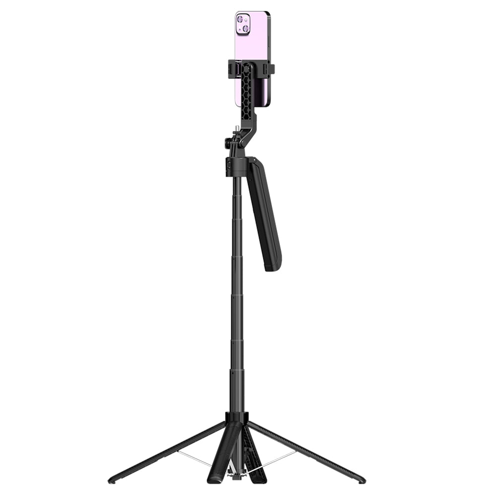 Selfie Stick Phone Tripod - 70 inch Tall Cell Phone Holder with Detachable Wireless Remote for Recording, Video and Picture, Phone Stand for iPhone, Android, Camera & Gopro