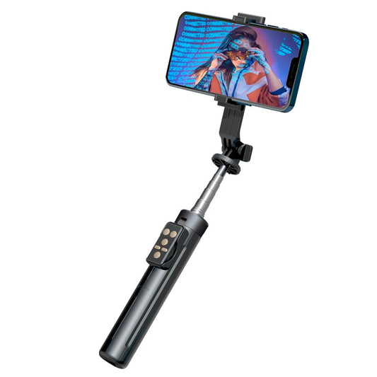 B10 Extendable Selfie Stick Tripod with Wireless Remote and Tripod Stand