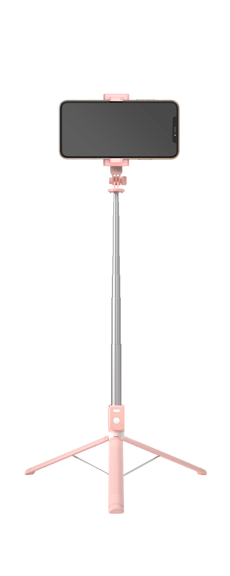 BT12 Extendable Aluminum Selfie Stick Tripod with Wireless Remote Controller