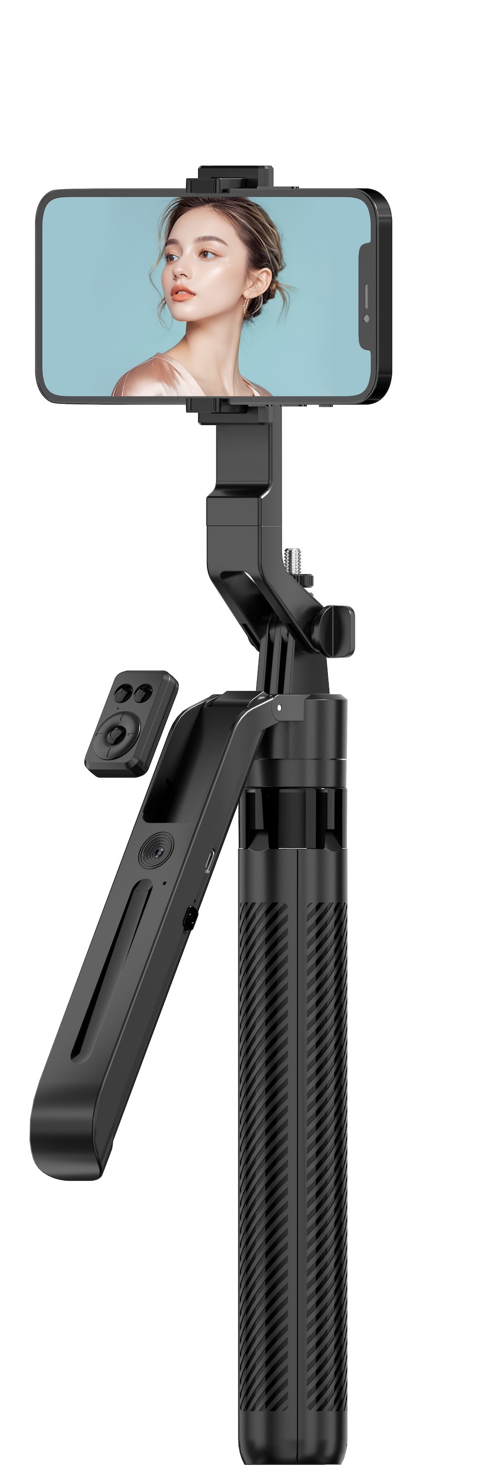 C12 Extendable Auto Face Tracking Tripod 360° Rotation, No App