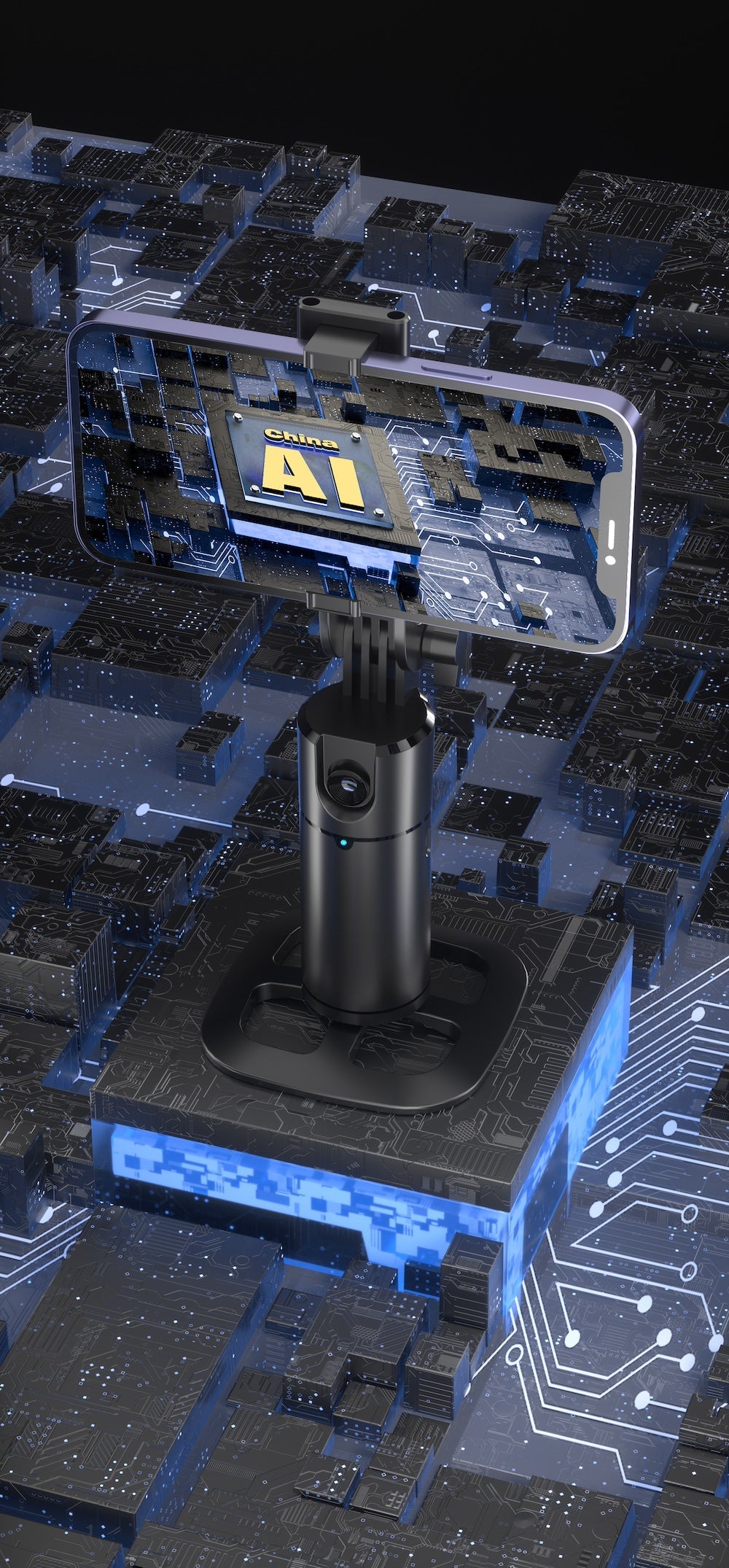 Q1 Auto Face Tracking Phone Holder, No App