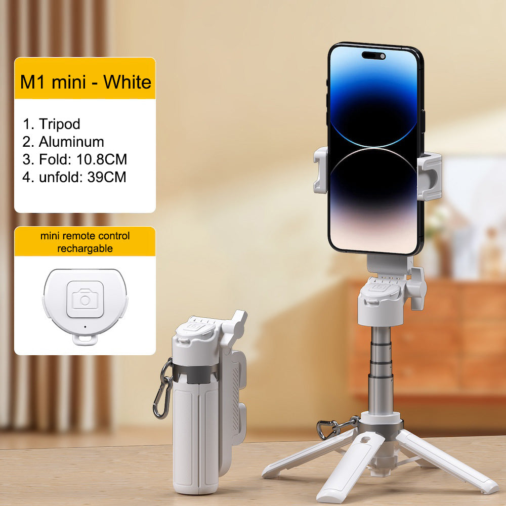 M1 mini Aluminum Selfie Stick Stand Bluetooth