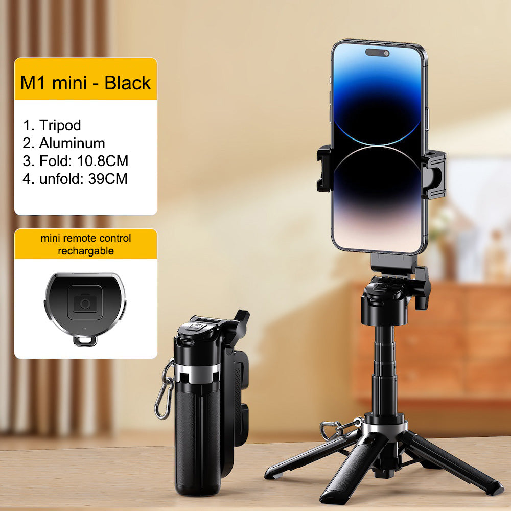 M1 mini Aluminum Selfie Stick Stand Bluetooth