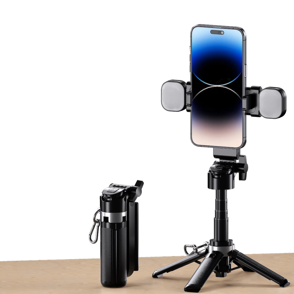 M1 mini Aluminum Selfie Stick Stand Bluetooth